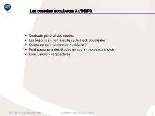 les donn es nucl aires l in2p3