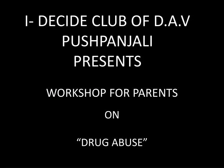 workshop for parents