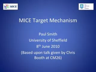 MICE Target Mechanism