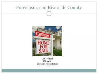 Foreclosures in Riverside County