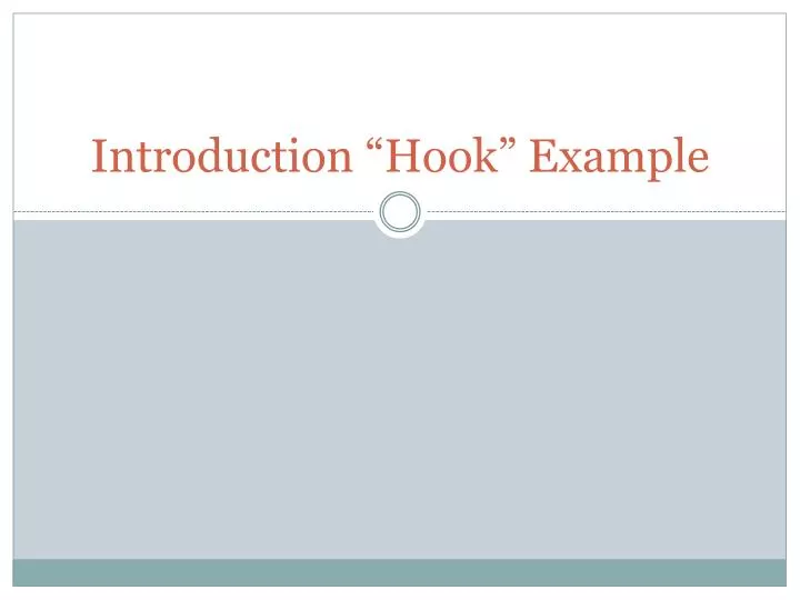 introduction hook example