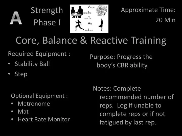 core balance reactive training