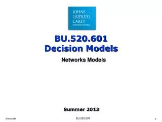 Networks Models