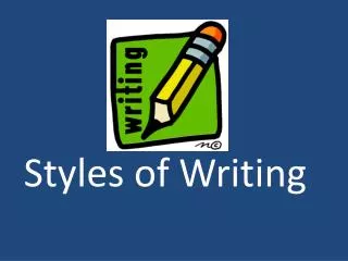 Styles of Writing