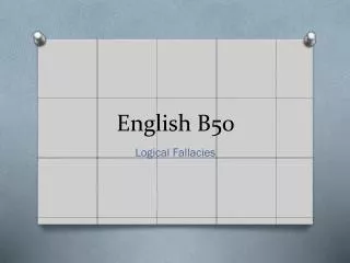 English B50