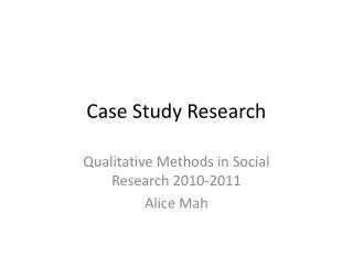 Case Study Research