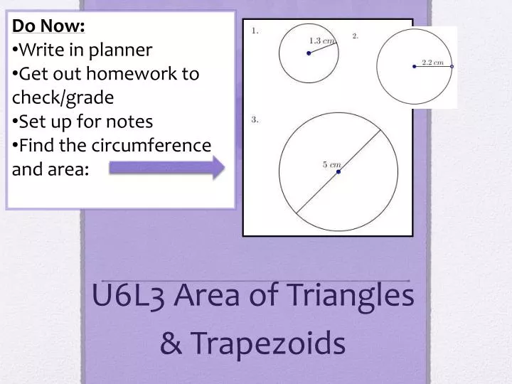 u6l3 area of triangles trapezoids