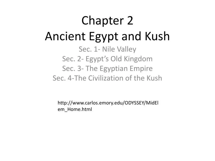 chapter 2 ancient egypt and kush