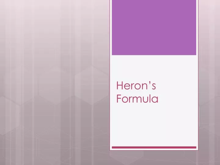 heron s formula