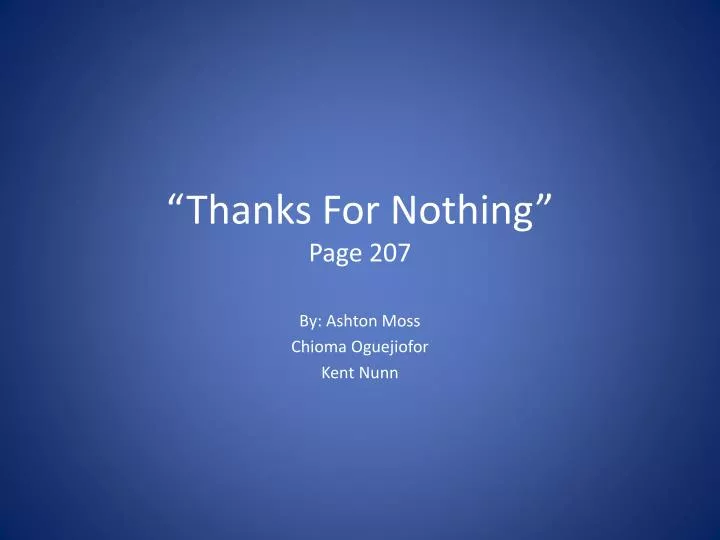 thanks for nothing page 207