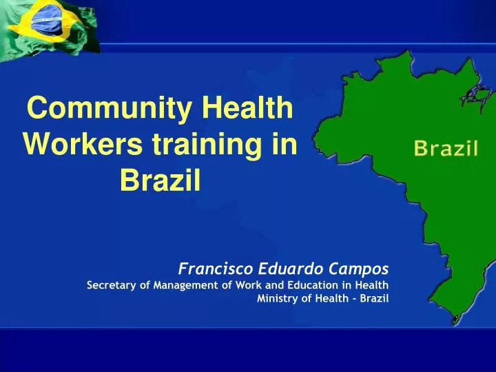 community health workers training in brazil