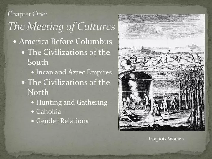 chapter one the meeting of cultures