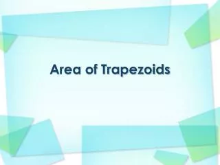 Area of Trapezoids
