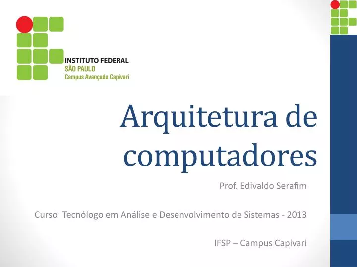 arquitetura de computadores