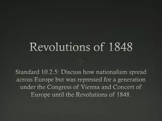 Revolutions of 1848