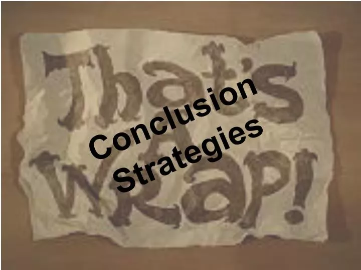 conclusion strategies