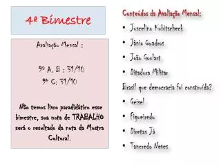 4º Bimestre