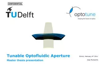 Tunable Optofluidic Aperture