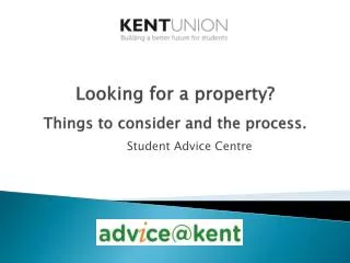 Looking for a property ? Things to consider and the process.