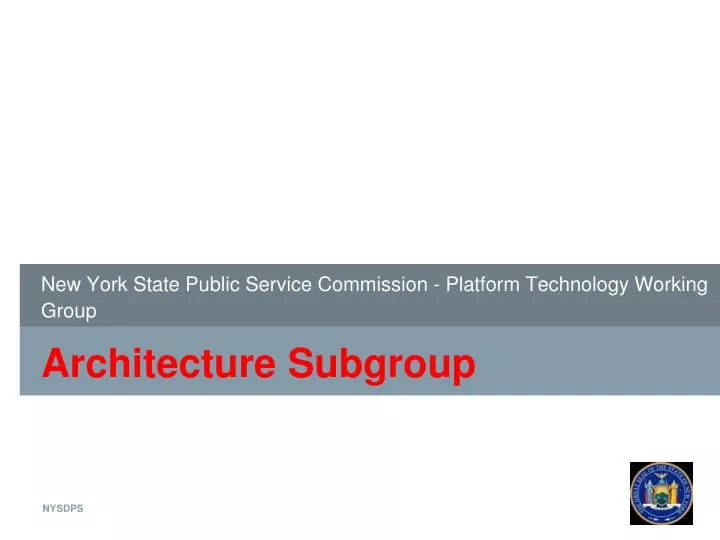 new york state public service commission platform technology working group