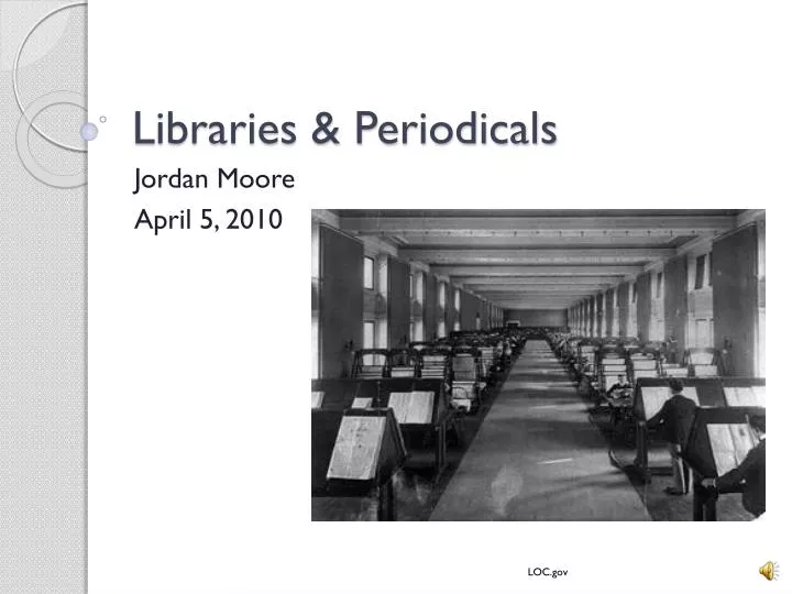 libraries periodicals