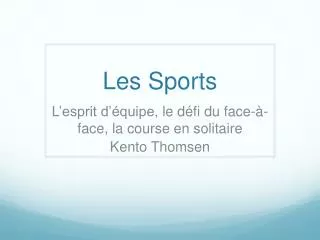 les sports