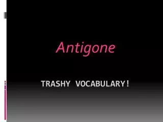 Trashy Vocabulary!