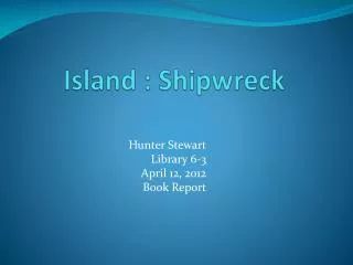 Island : Shipwreck