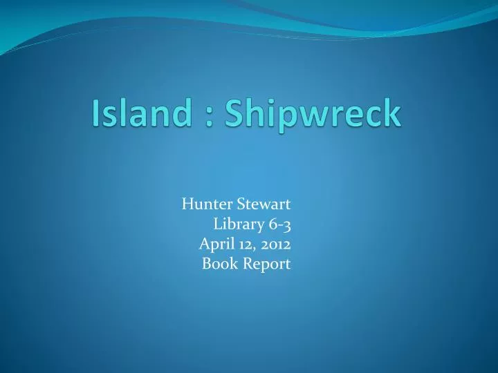 island shipwreck