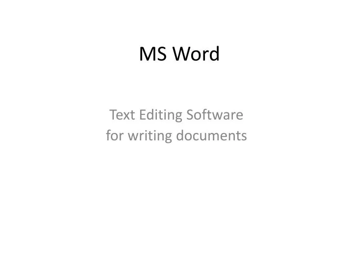 ms word