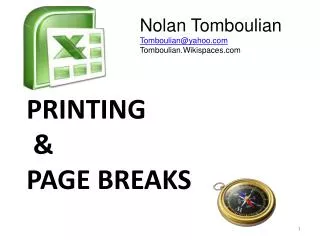 Printing &amp; Page Breaks