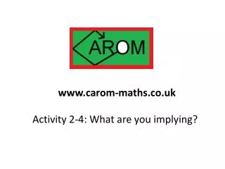 Activity 2-4: What are you implying?