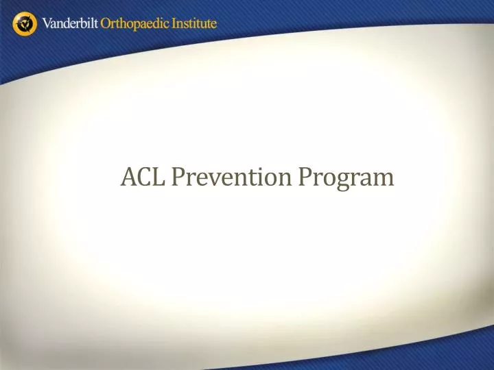 acl prevention program