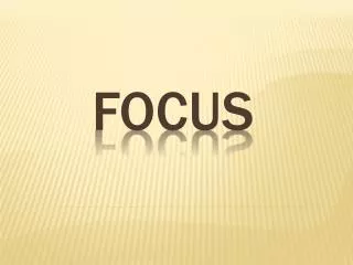 FOCUS