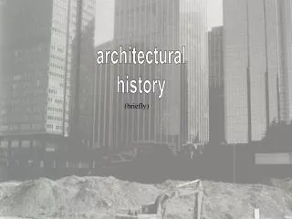 architectural history
