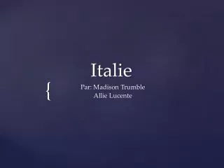 italie