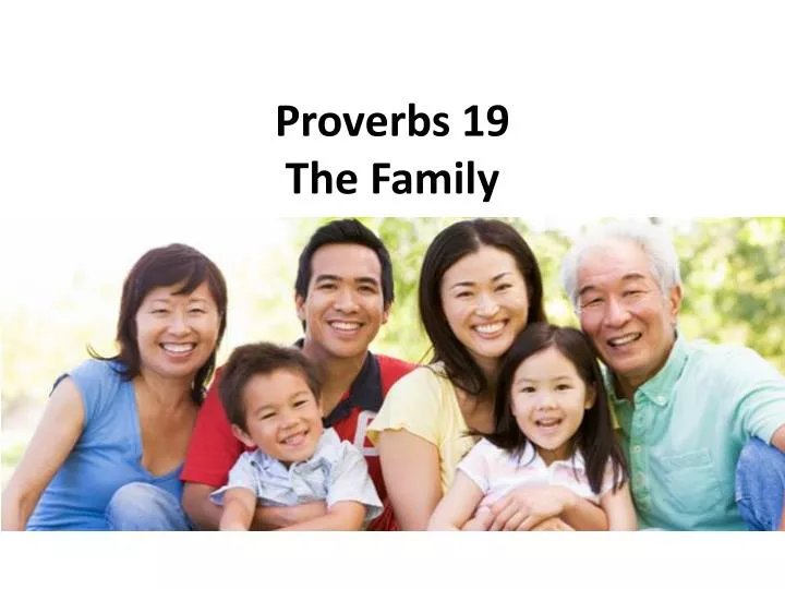 proverbs 19 the family