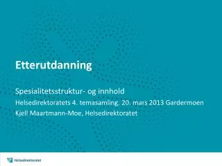etterutdanning