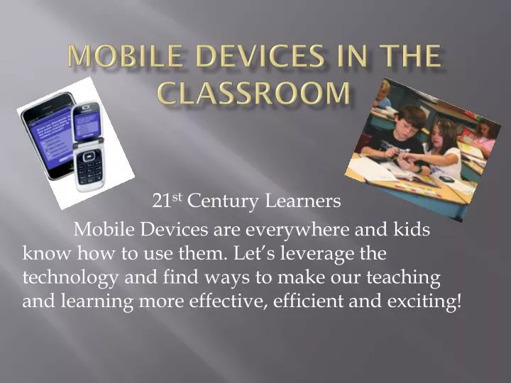 mobile devices in the classroom