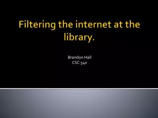 brandon hall csc 540