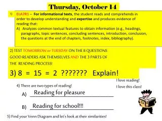 4) There are two types of reading!