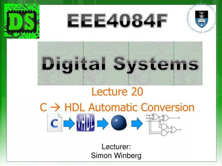 lecture 20 c hdl automatic conversion