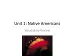 Understanding Native American Vocabulary: Key Terms and Concepts - slide 1