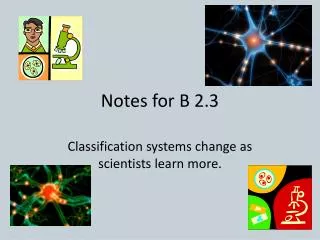 Notes for B 2.3