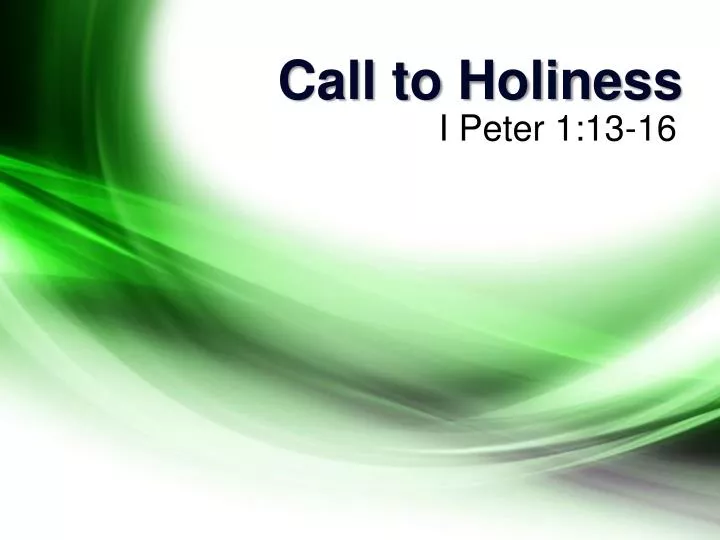 call to holiness