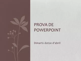 prova de powerpoint