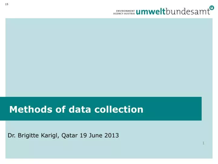 methods of data collection