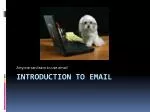 INTRODUCTION to Email - slide 1
