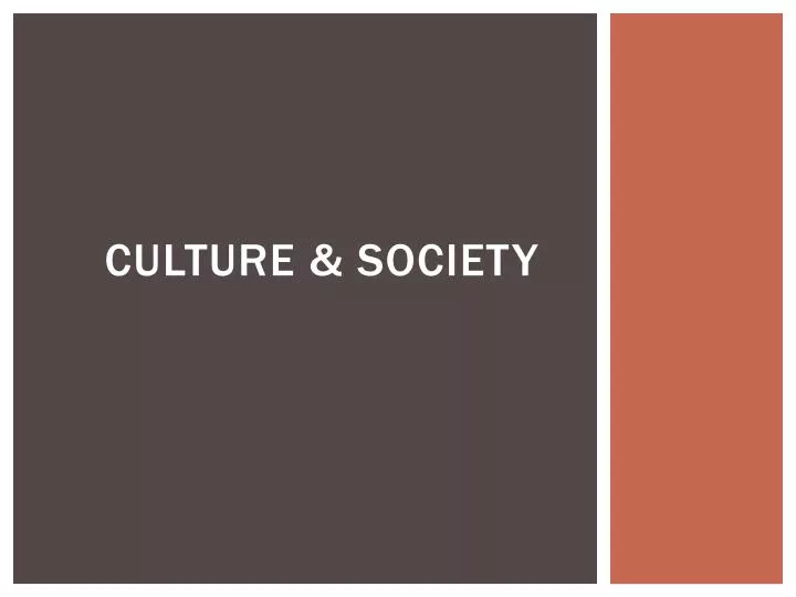 culture society