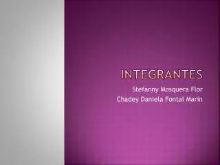 integrantes